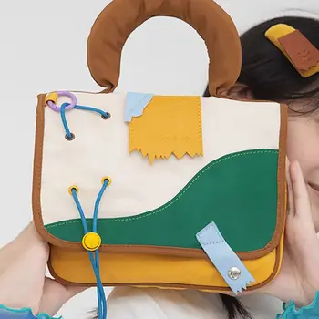 Брандираната Дизайнерска чанта с флорални Висулка на съвсем малък, Оксфорд Дамски Косметичка, Ежедневна чанта за съхранение, косметичка с капак,