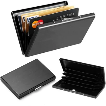 Модерен Мини-калъф за документи за самоличност, за бизнес, държач за кредитни карти, елегантен портфейл, чанта за носене-панел с капак за карти, титуляр за смарт-карти