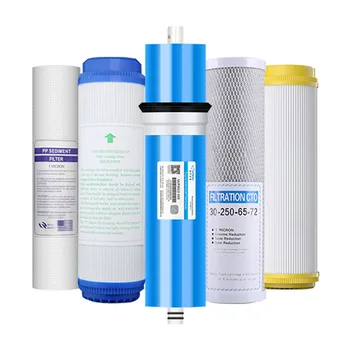Филтър за пречистване на вода с гранулиран активен въглен, с мембрана РО, 10-инчов комплект памучни филтри от полипропилен, аксесоари за пречистване на вода