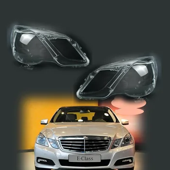 Двойка за Mercedes-Benz E-Class W212 2009-2013 4 Врати, Лампи за автомобилни Фарове E260 E350 betouch е 400 счита върха E500 E550 Лампа във формата На Миди, Капак на обектива