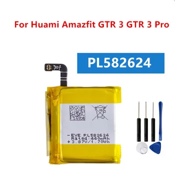 Оригинална Батерия на 450 ма PL582624 Батерия за Смарт часа Huami Amazfit GTR 3 GTR 3 Pro 3Pro + Безплатни инструменти