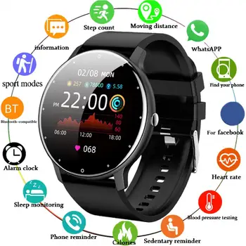 Модни Умни часовници с пълен сензорен екран с Висока разделителна способност IP67 Водоустойчив цифров часовник за улицата