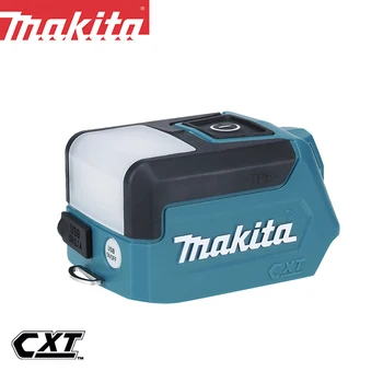 Makita ML107 Безжичен работен лампа LED 12VMax CXT Li-Ion с USB зареждане с 200 Лумена Преносим прожектор