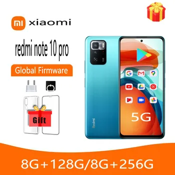 Смартфон Xiaomi Redmi Note 10 pro 5G Dimensity 1100 Android 11 мобилен телефон на Мобилен телефон