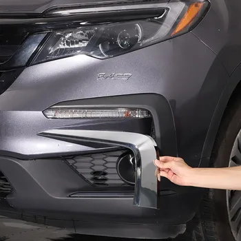 За Honda Pilot 2015-2022 ABS Сребрист Автомобил на Предната броня, странични тампон на въздух, стикер за автомобил, външни аксесоари