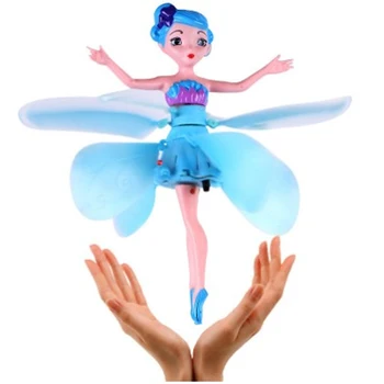 11индукционный Полет, Светещ кукла-фея, Летящи играчки, Детски Мини Радиоуправляеми безпилотни самолети, Кукла-принцеса, Играчка, Творчески подарък За Рожден Ден за Момиче