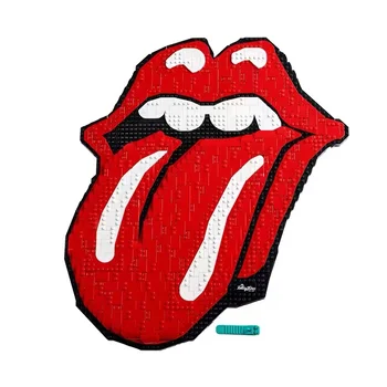 В НАЛИЧНОСТ Арт The Rolling Stones 31206 1998 бр. Набор от градивни елементи, Стенни художествени сувенири, Хоби, подарък за феновете на рок музиката и възрастни