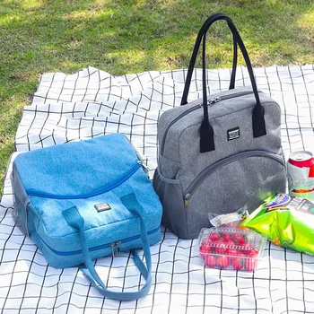 Пресни изолиращи чанти за обяд, за жени, мъже термоизолированная чанта през рамо, бокс-хладилник за пикник чанта за съхранение на лед Loncheras