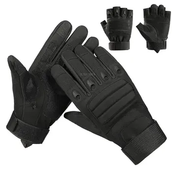 Тактически ръкавици за лов, туризъм, Къмпинг, Полупальцевые ръкавици, Военни, спортни спортни Работни Дишащи ръкавици за целия пръст