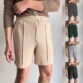Ежедневни дишащи мъжки летни шорти за бягане, къси панталони в стил ретро, спортни мъжки къси панталони, летни дрехи за мъже