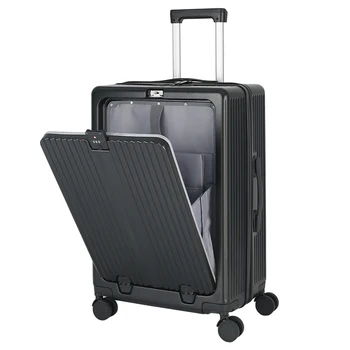 Обемът, откриване на един бутон Отпред, Багажная чанта с подстаканником, Многофункционална кутия-количка, 20-инчов посадъчен пътнически куфар в багажника