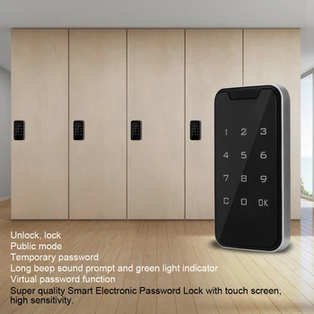 Електронно заключване Password Lock Smart Password Lock Интелигентен електронен парола Lock Сауна Фитнес кабинет Заключване кутия Сензорен екран