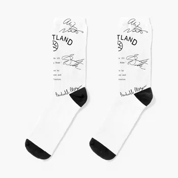 Чорапи с надпис Heartland, забавни чорапи за жените, женски чорап