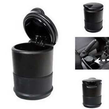 Автомобилен Стайлинг на Кутията Пепелници Светлинна лента ABS Преносима двигателят е с мазителна Цигарената чаша За съхранение на Дреболии и Аксесоари за интериора на 1 бр.