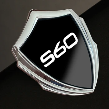 Автомобилна Стикер 3D Стилна Емблема на Стикер за пребоядисване на каросерията на Автомобила, Стикер върху Иконата, Аксесоари за интериорен дизайн, Метална Автомобили Стикер за Volvo S60