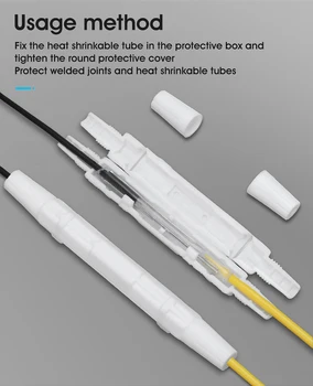 Оптичен инструмент комплекти за свързване на оптична кабели в защитна кутия Корпус за заплитането на FTTH малка кръгла тръба термоусадочный инструмент Fibra