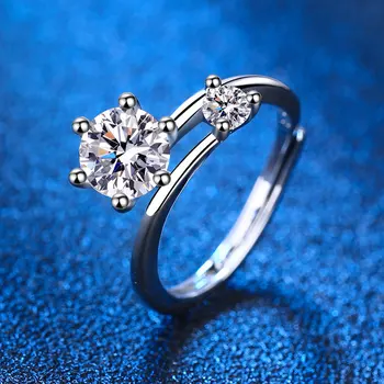 Нови Очарователни пръстени с шест Нокът от Цирконий За жени И Мъже, Вечерни пръстен в стил Бохо, пънк, Коктейлни украси, Подаръци бижута за момичета