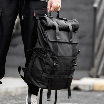 Нов 28-литров Мъжки раница с мек покрив, Модни 17-инчовата чанта за лаптоп за тийнейджъри, мъжки найлонова спортна чанта