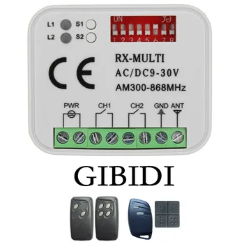 Приемник на дистанционно управление на гаражни врати GIBIDI 433mhz с подвижен код GIBIDI AU1600 AU1610 AU1680 AU1810 DOMINO garage command 433.92 mh