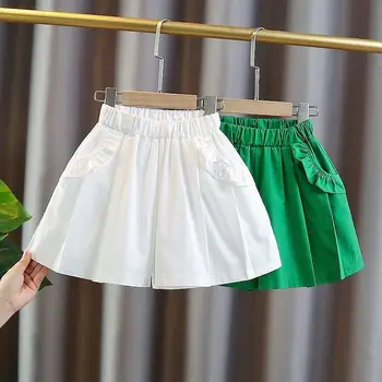 2023 нови Пролетно-есенни памучни панталони за момичета, Детски Дънкови панталони, Детски дрехи от 2 до 12 години