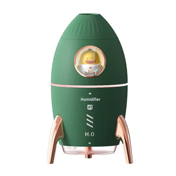 Овлажнител на въздуха Rocket Jellyfish, Моделирующий Студената Мъгла, Дифузер на Етерични Масла, Ароматни Дифузьор, Овлажнители Зелен Цвят