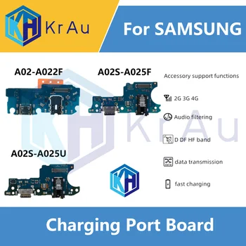 10 бр./лот За Samsung Galaxy А02 A02S A022F A025F A025U Порт кабел за зареждане Такса Гъвкав Кабел USB Докинг станция за зареждане