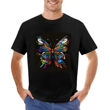 пеперуда, светли пастельная качествена дизайнерска тениска, блуза, риза с домашен любимец принтом за момчета, мъжки ризи