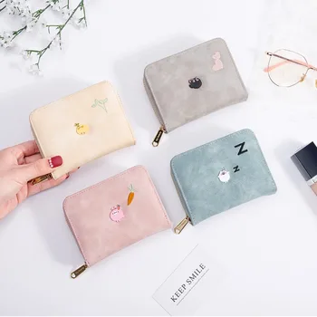Жените Красиви чанти за пари, сладко в чантата си, Ins, портмонета за монети, универсални преносими корейски мини-квадратни портмоне, чанта-клатч