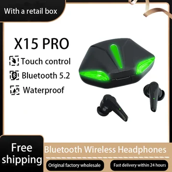 TWS X15PRO Bluetooth 5,0 Слушалки С Докосване, Слот Безжични Слушалки С Микрофон, HD Стерео Спортна Водоустойчива Слушалки