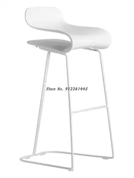 Скандинавски бар стол от неръждаема стомана, бар стол за кафе, бар стол в стил ретро, американски iron бар стол, кухненски