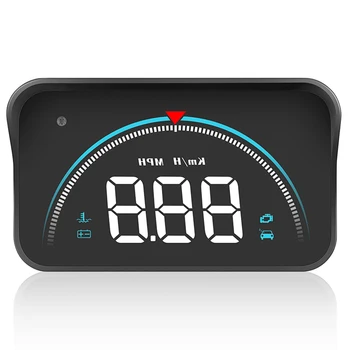 Автомобилният Цифров HUD с Едър Шрифт Електронен Детектор GPS Скорост, Предупреждение За превишаване на скоростта на Автомобила Интелигентна GPS за измерване на Скоростта Низковольтная Аларма Авточасти