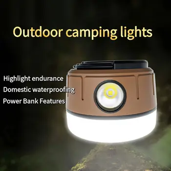 Led лампа за къмпинг, водоустойчива акумулаторна лампа за палатка, преносимо аварийно осветление, пазарен лампа, лампа энергосберегающая