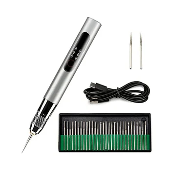 Електрическа гравировальная на писалката, USB акумулаторна мини-дръжка за опесъчаване, Полиращи машини за нокти, безжичен гравиране инструмент, A