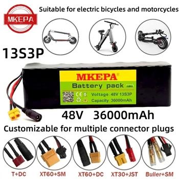 48v 36Ah 1000w 13S3P Литиево-йонна Батерия За 54,6 v E-bike Електрически Велосипеди Скутер със Зарядно устройство BMS + 52,6 V 2A