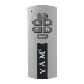 3X Дигитален безжичен стенен ключ Yam Дърва Box + дистанционно Управление, 4-порта лампа
