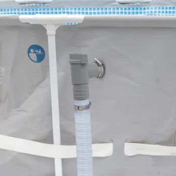 Адаптер за басейни от PVC, здрав 32-мм адаптор за помпа за басейни, запечатани подмяна на части за външно оборудване