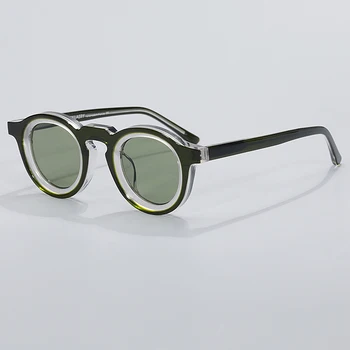 Модни слънчеви очила в стил хип-поп, Цветни Отразяваща дизайн, женски горещи продажба, Класически ретро Слънчеви Очила с Кръгли очила на открито UV400