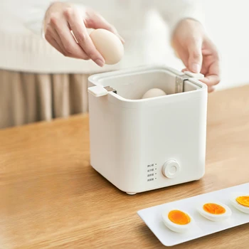 Мини-богат на функции яйцеварка Simplicity за приготвяне на закуска, Автоматично изключване на електрозахранването, Устройство за приготвяне на яйца на пара, Домакински уреди