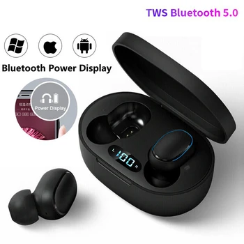 Безжични Слушалки Стерео Спортни Водоустойчиви Слушалки Слушалки С Микрофон Двойна Стерео LED дигитален дисплей E7S TWS Bluetooth