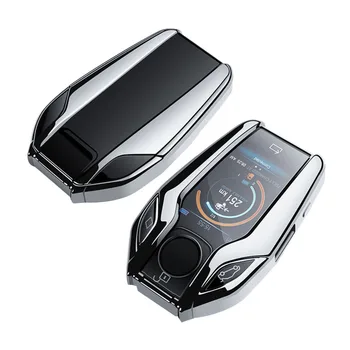 Авто Напълно ключова LCD дистанционно Управление от TPU за 7 Серии 740 6 Серии GT 5 Серии 530I X3 (Сребрист)