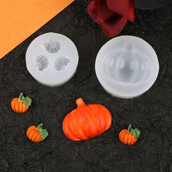 3D Силиконовата форма във формата на мини-тиква, украса за парти в чест на Хелоуин, направи си сам, призракът-Spooky