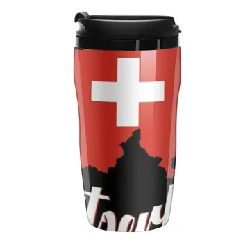 Нов Швейцарски Флаг На Швейцария, Пътна Кафеена Чаша Сладки, Чаши, Луксозен Комплект Чаши Кафе