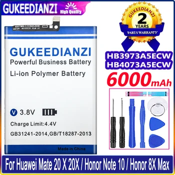 Батерия GUKEEDIANZI 6000 mah HB3973A5ECW HB4073A5ECW за Huawei Капитан 20 X 20X/Honor Note 10/Honor 8X Max Mate20X Note10