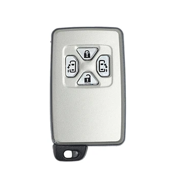 Автомобили смарт-карта, дистанционно авто ключ, чанта, ключодържател, 4 бутона За Toyota Alphard Estima Vellfire