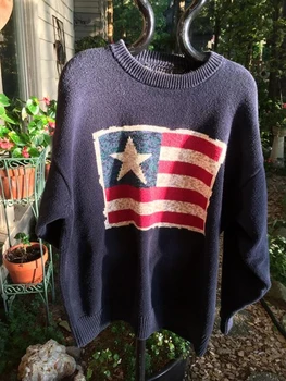 Естетика Ретро, вязаный пуловер с петолъчна звезда, готическия пуловер, памук пуловер в стил Харадзюку, мъжки и женски пуловер голям размер Y2K, ЕМО