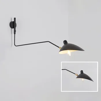 Модерен Отточна тръба на шарнирна връзка, с монтиран на стената лампа Duckbill с Регулируем Желязо за Прикроватной нощни шкафчета в коридора