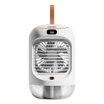Овлажнител на въздух Вентилатори за Охлаждане USB Акумулаторни Фенове-охладители за излизане на въздуха, С Водно охлаждане Домакински 3600 mah 3-стъпка на вентилатора на климатика
