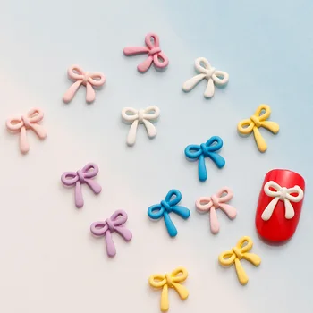 Детайли на Декора на Ноктите Бонбони Лък Дизайн Нокти Чар 3D Красиви Цветни Декорации за Нокти DIY Кристали Кавайные Аксесоари