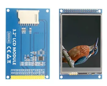 3.2-инчов 34PIN/40PIN 65K цветен TFT LCD модул сензорен екран ILI9341 IC 240 (RGB) * 320 XPT2046 MCU 8/16-битов паралелен интерфейс