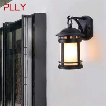 · Уличен ретро Стенен лампа PLLY, Класически аплици, Водоустойчива IP65 led лампа За дома, вилата на верандата